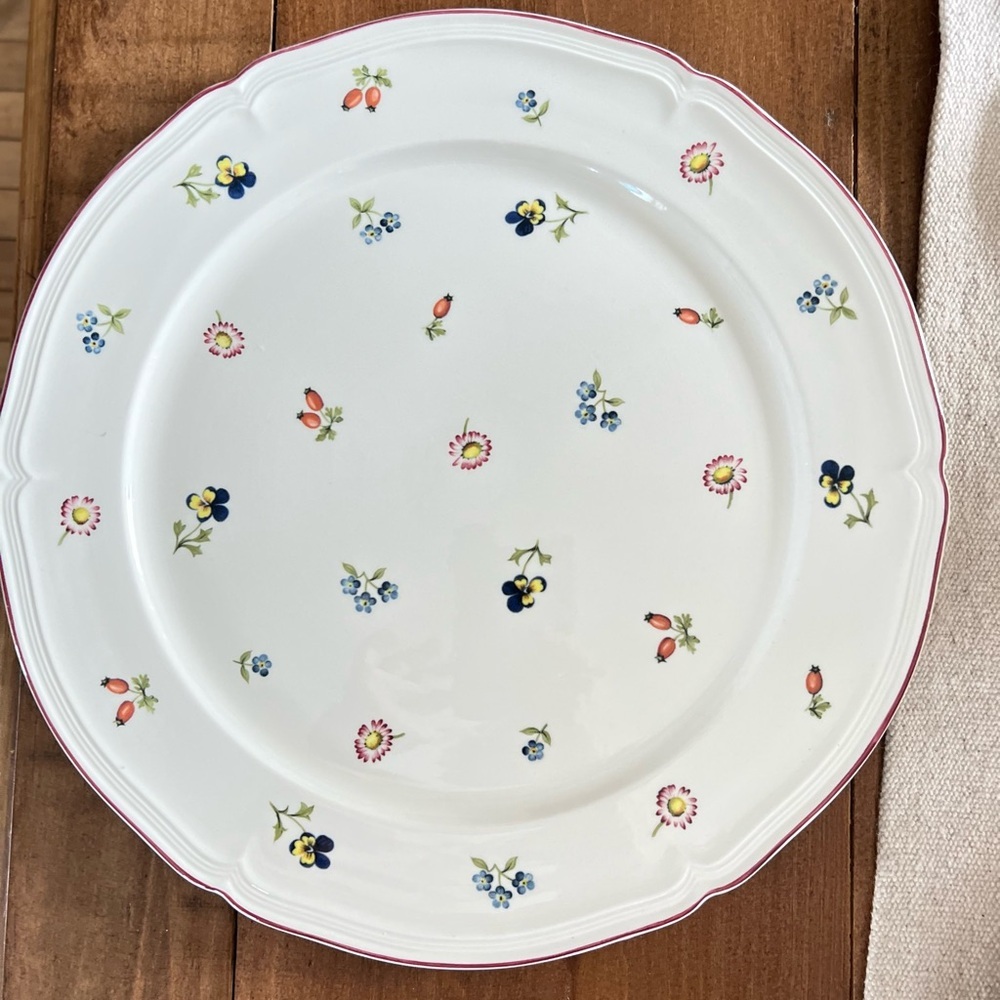 Villeroy & Boch Petite Fleur Large 12” Serving Charger Dinner Plate Luxembourg